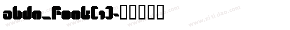 abdn_font[1]字体转换